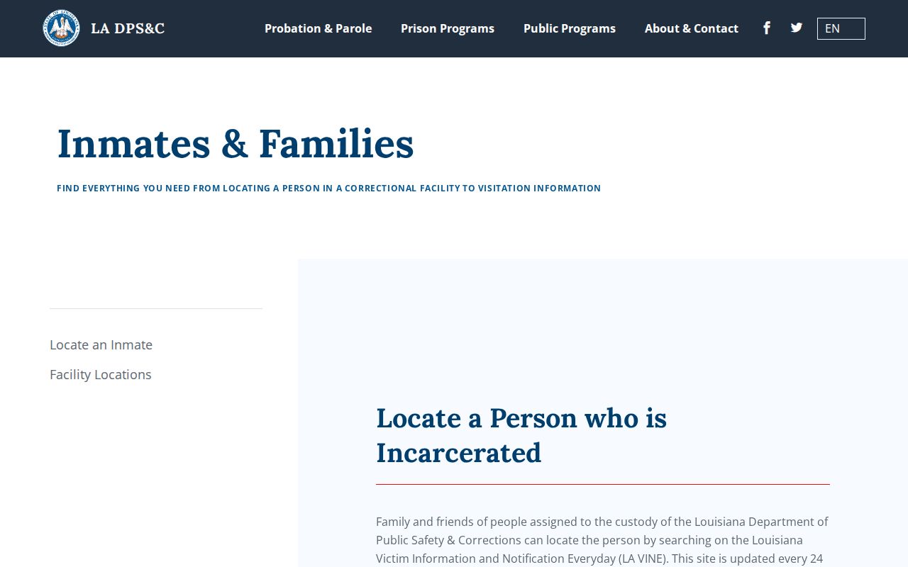 Allen Parish arrest search Louisiana prison locator instructions